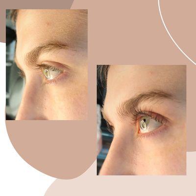 Lash lift and tint