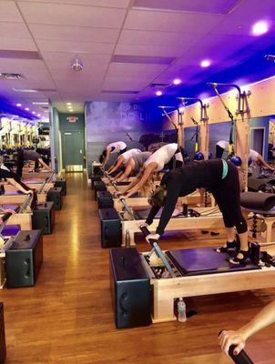 Class at club Pilates