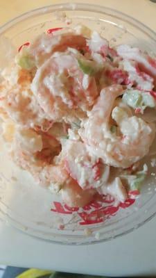 Look at the big shrimps in the shrimp salad