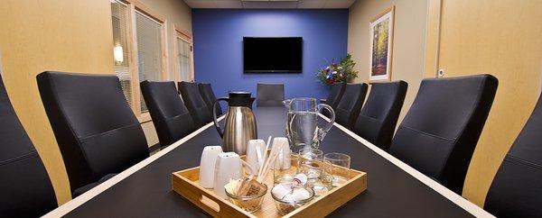 Conference rooms with internet, and telephone service available. Bilingual Receptionists to meet and greet your clients.