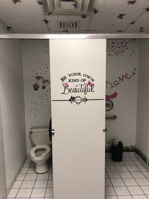 Women's bathroom-bedazzled!