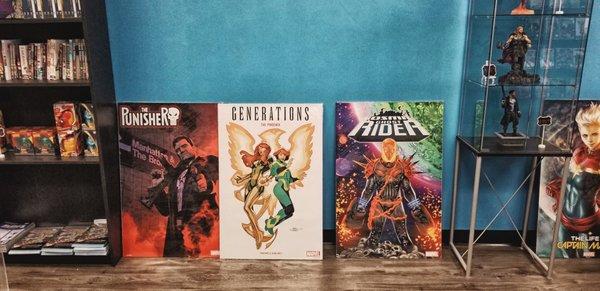 Large comic book posters