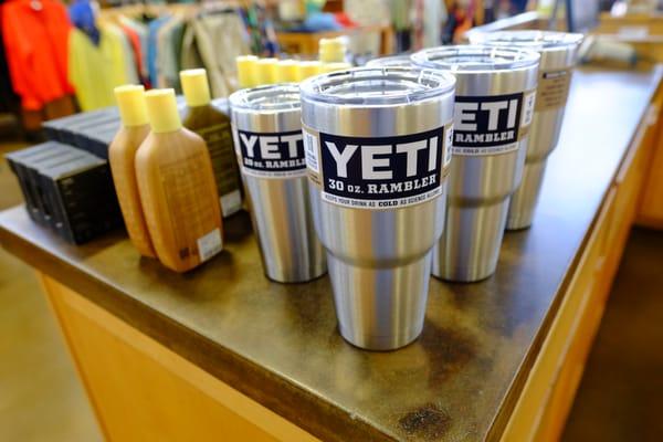 Rock/Creek is your source for YETI coolers in Chattanooga. We just received another shipment of YETI Rambler mugs. They won't be here long!