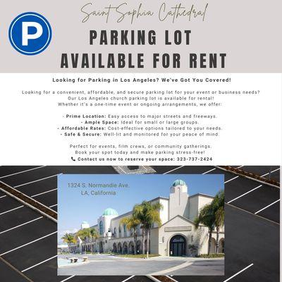 Need Parking? The Huffington Center has ample parking for rent.