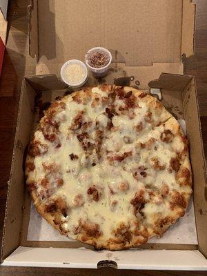 Chicken Bacon Ranch Pizza