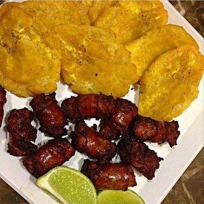 Longaniza y Tostones