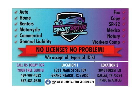 Our services. No license, No problem. We can Help!!!