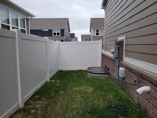 I need to help to move this part of existing fence to upfront.