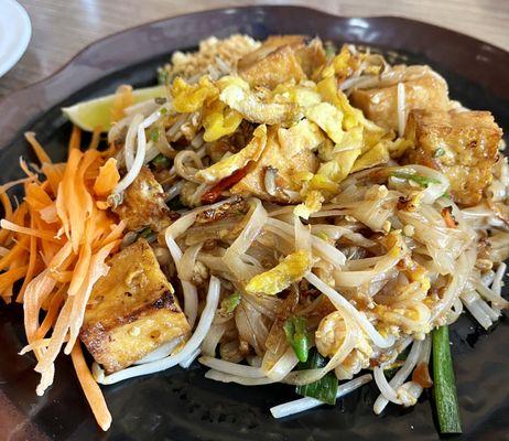 Pad Thai with fried tofu... so good!