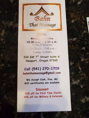 Bahn Thai Massage