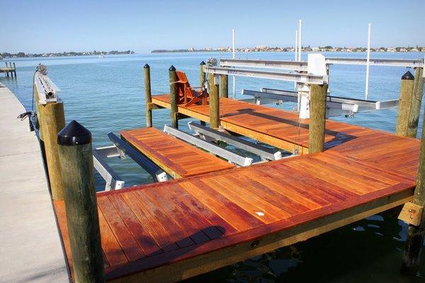 IMM Custom Duel PWC Boat lift. Islamorada, Fl.