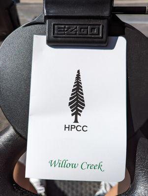 New scorecards at Willow Creek that use the Emerywood tree logo. Looks like this logo will be used across HPCC golf from now on.