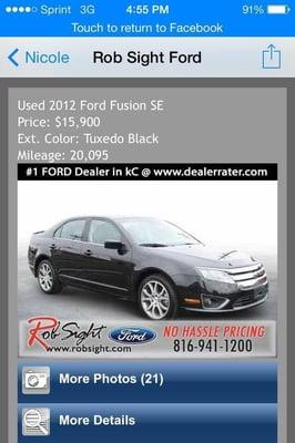 Nice Ford Fusion! Love it.