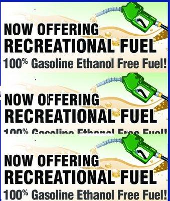 Get ready for winter storage of lawn mowers and any engine by using 100% PURE GASOLINE. Don't forget we have Full-serves Top Tier BP Gas.