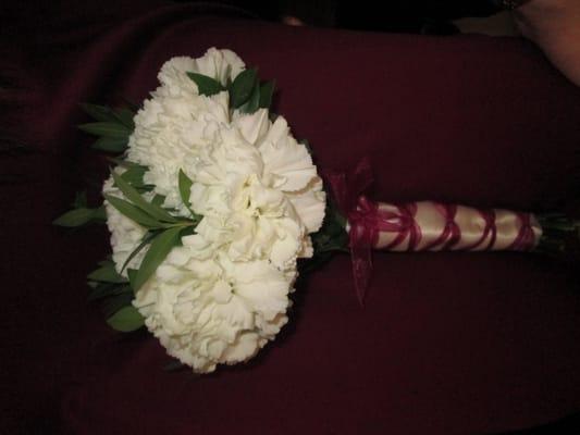 Bouquet left at altar for Virgin Mary