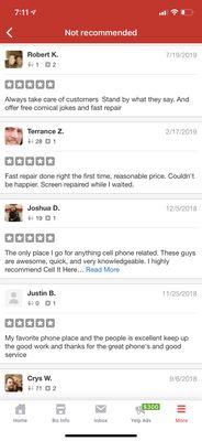 So yelp doesn't allow hood reviews unless you pay them