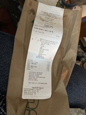 Receipt  Lays- Baked Original