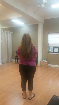 Back picture of highlights done by beatriz