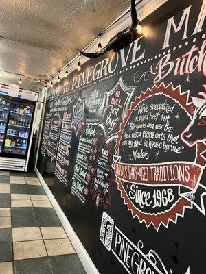 Menu wall