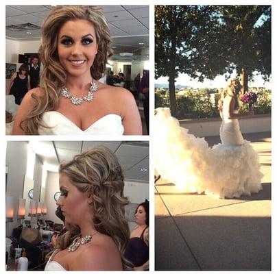 On her wedding day! Hair by: Brianna Williams