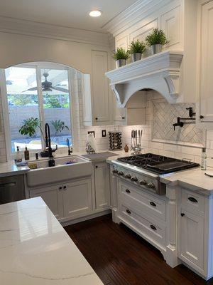 Custom kitchen backsplash