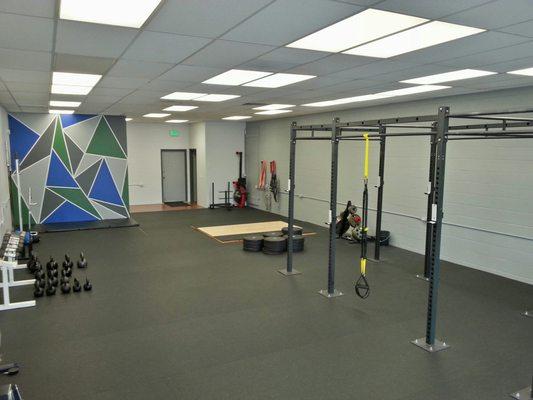 The setup at StrongPoints Fitness  609 W Washington St #12 Sequim, Wa