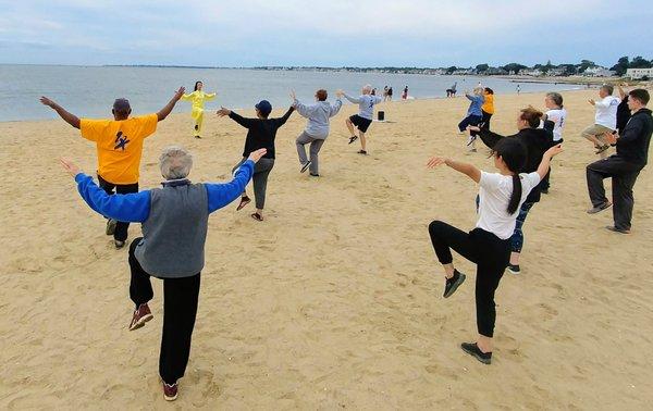 Health Qigong workshop held at Gulf Beach, Milford