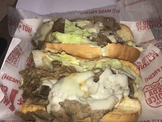 Hangover food (large Philly Cheesesteak)