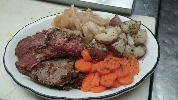 Corned beef & cabage
St Patrick's Day special