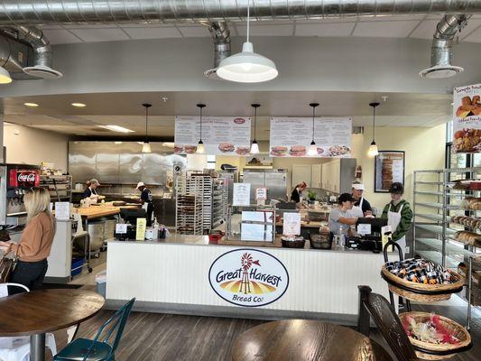 Staff at the front counter.