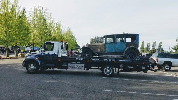 This is the oldest car we have towed.  1923 Packard 6 Sedan