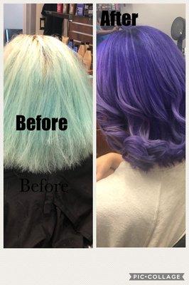 Color Cut & style by Aster Wilburn @ Color N Beyond Salon