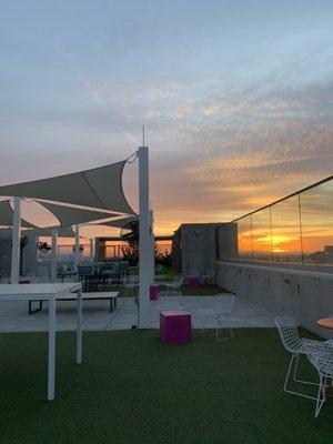 Lounge area by pool