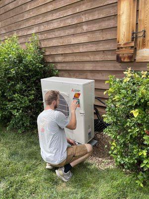 Keep your ductless mini-split running smoothly with Peppy Heating and Cooling's expert maintenance services...