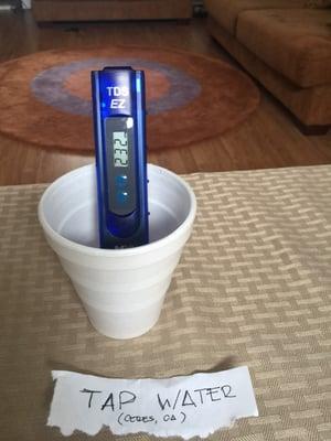 tap water @ 232 ppm