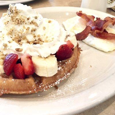 Strawberry Banana Waffles