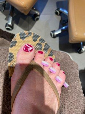 My beautiful pedicured toes