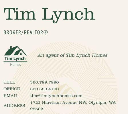 Business information for Tim Lynch.