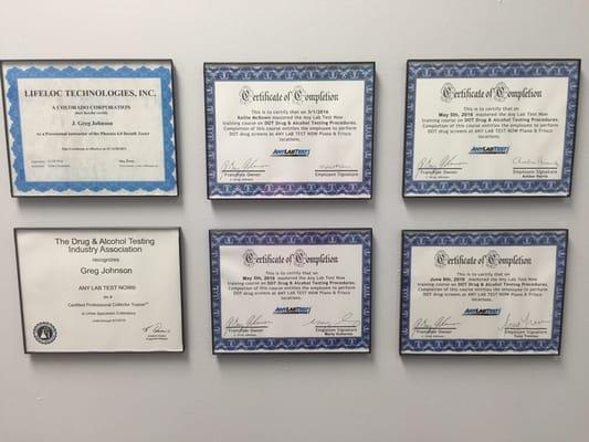 Even our certifications have certifications