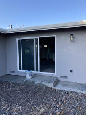 Back patio door