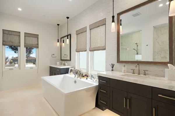 Bathroom design and construction by the Chris Riggins Construction team