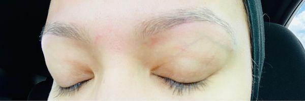 Eyebrow threading