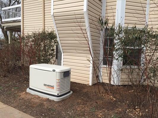 New 16 KW Generac generator in Bedminster NJ.