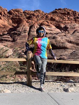 Lucy Cheng at Red Rock National Park in Nevada