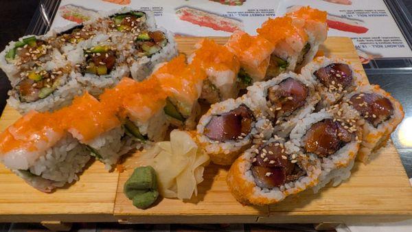 Have metal, Rain forest, BOM sushi rolls