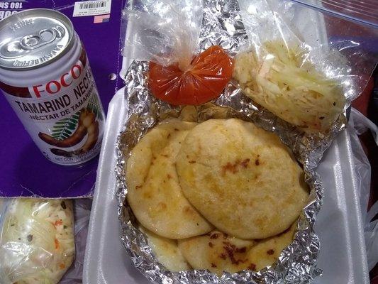 Solis Bakery - the best pupusas, cabbage salsa salad and empanadas I have ever tasted.