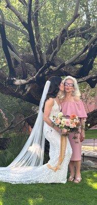 My granddaughter's wedding, and the dress that Rose helped make perfect