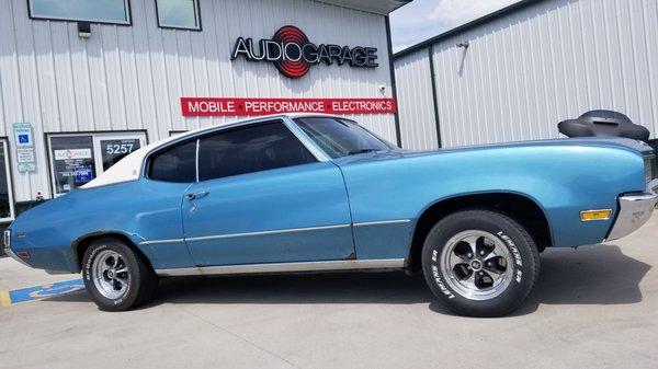 1972 Buick Skylark. Custom audio installation, 20% tint everything except windshield.