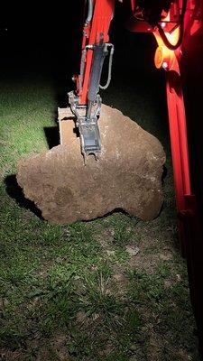 Dug out 4 of these rocks 12" to 18" deep directly in line of my water main replacement.