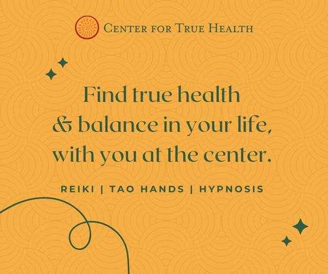 Center for True Health | Deborah Flanagan | Distance Reiki | Online Hypnosis | Tao Hands | Digital Soul Healing Events